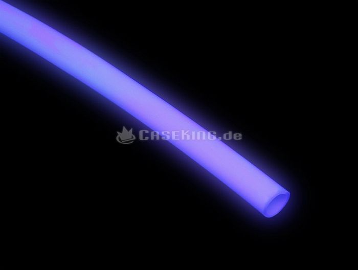 Schlauch PVC 13/10mm (3/8ID) UV-aktiv Blue/Clear