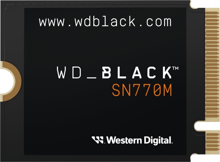 Western Digital WD_BLACK SN770M NVMe SSD 2TB, M.2 2230 / M-Key / PCIe 4.0 x4