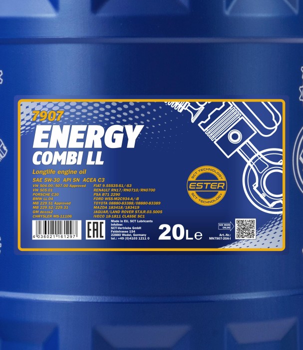 Mannol Energy Combi LL 5W-30 20l ab € 87,38 (2024)