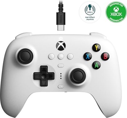 8BitDo Ultimate Wired Hall Edition kontroler Gamepad biały (Xbox SX/Xbox One/PC)