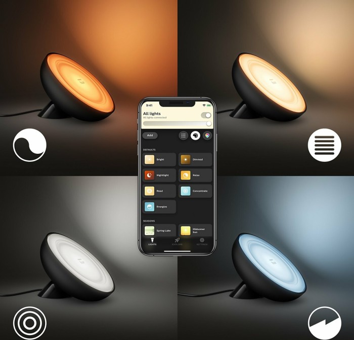 Philips Hue White and Color Ambiance Bloom schwarz
