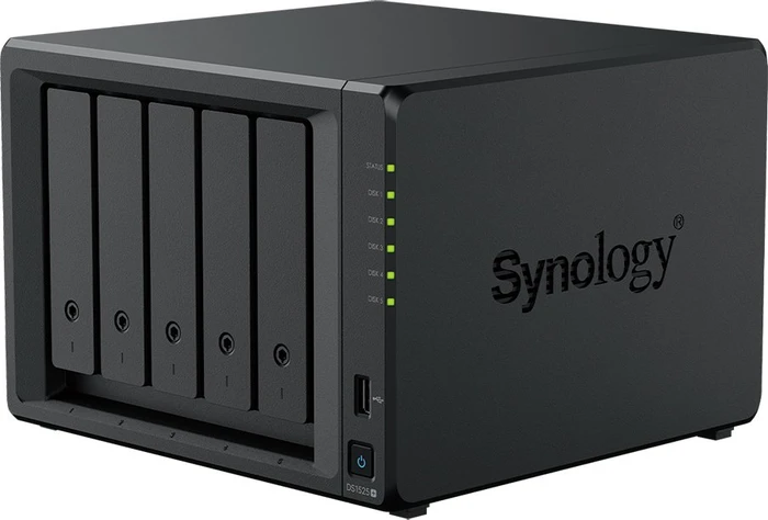 Synology DS1525+ NAS 5 Bay Bundle Con 5x6TB WD Red Plus – Ryzen R1600, 8GB RAM, 2.5GbE, Espandibile 10GbE