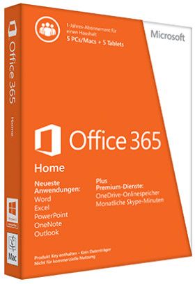 Microsoft Office 365 Family, 1 Jahr, ESD (deutsch) (PC/MAC)