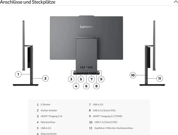Lenovo ThinkCentre Neo 50a 27 G5 AiO Luna Grey, Core i7-13620H, 16GB RAM, 1TB SSD, PL