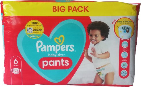 Pampers Baby-Dry pants Gr.6 Einwegwindel, 15+kg, 46 Stück