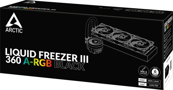Arctic Liquid Freezer III 360 A-RGB, czarny