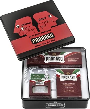 Proraso Vintage Red Creme 100ml + Rasiercreme 150ml + AS 100ml + Box Geschenkset