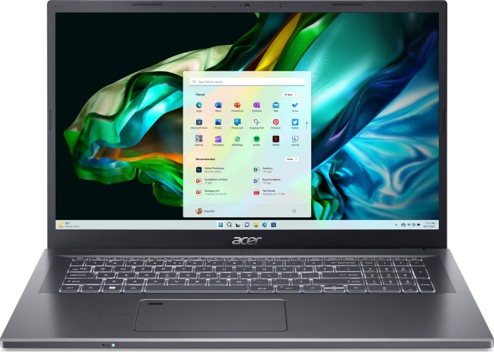 Acer Aspire 5 A517-58GM-51Z8, Steel Gray, Core i5-1335U, 16GB RAM, 512GB SSD, GeForce RTX 2050, DE
