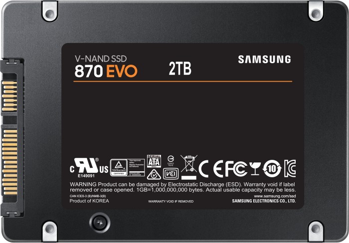 Samsung SSD 870 EVO 2TB, 2.5"/SATA 6Gb/s