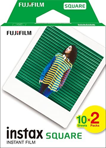 Fujifilm instax SQUARE White Frame Sofortbildfilm, 20 Aufnahmen