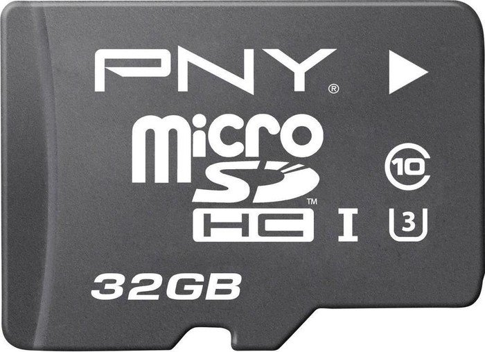 PNY High Performance R80/W40 microSDHC 32GB Kit, UHS-I U3, Class 10