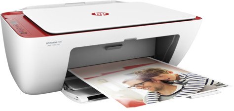 HP DeskJet 2633 All-in-One weiß/rot, Tinte, mehrfarbig