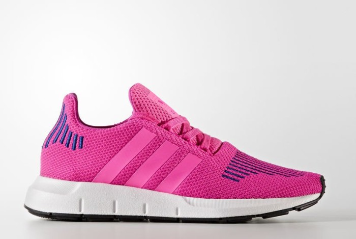 adidas swift run pink and white
