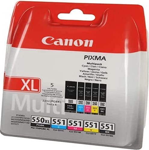Canon Multipack PGI-550/CLI-551 schwarz/dreifarbig ab € 66,95 (2024) |  Preisvergleich Geizhals Deutschland