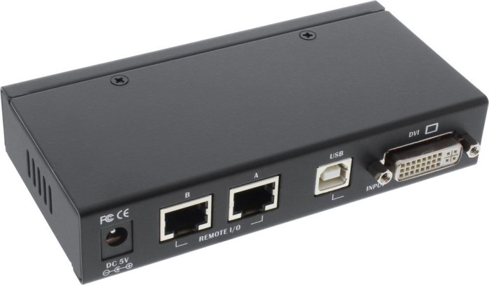 InLine DVI/USB/Audio KVM extender, przedłużenie ponad UTP, do 50m