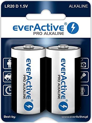 everActive Pro Alkaline Mono D, 2er-Pack