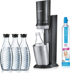 SodaStream Crystal 2.0 Trinkwassersprudler mit 3 Glaskaraffen schwarz (1216513490)