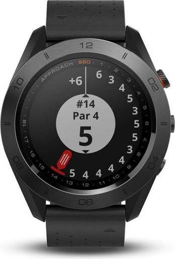 Garmin Approach S60 skóra GPS-zegarek golfisty czarny