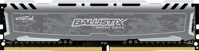 Crucial Ballistix Sport LT grau DIMM 8GB, DDR4-2400, CL16-16-16
