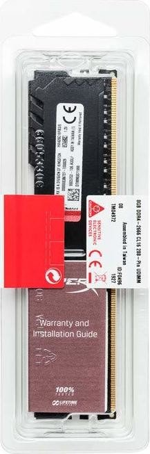 Kingston FURY schwarz DIMM 8GB, DDR4-2666, CL16-18-18