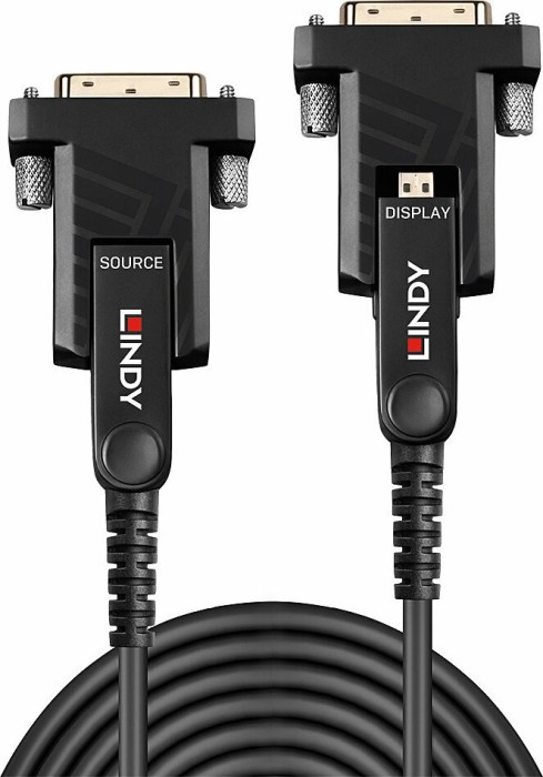 Lindy Fibre Optic hybryda Line Micro HDMI/Micro HDMI 2.0 18G z abnehmbaren HDMI/DVI wtyczki, 40m