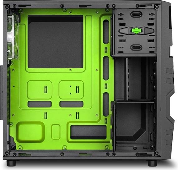Sharkoon VG5-W, zielony, okienko akrylowe