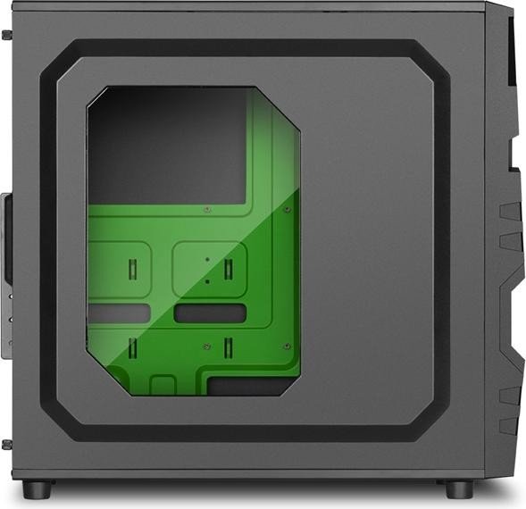 Sharkoon VG5-W, zielony, okienko akrylowe