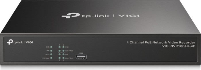 TP-Link VIGI NVR1004H-4P 4-Kanal, Netzwerk-Videorecorder