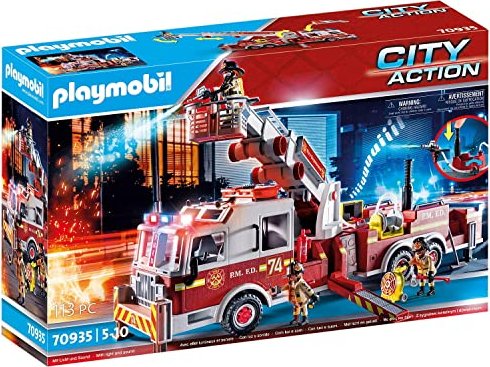 playmobil City Action - Feuerwehr-Fahrzeug: US Tower Ladder