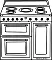 Smeg CPF9IPX Portofino electric cooker with induction hob