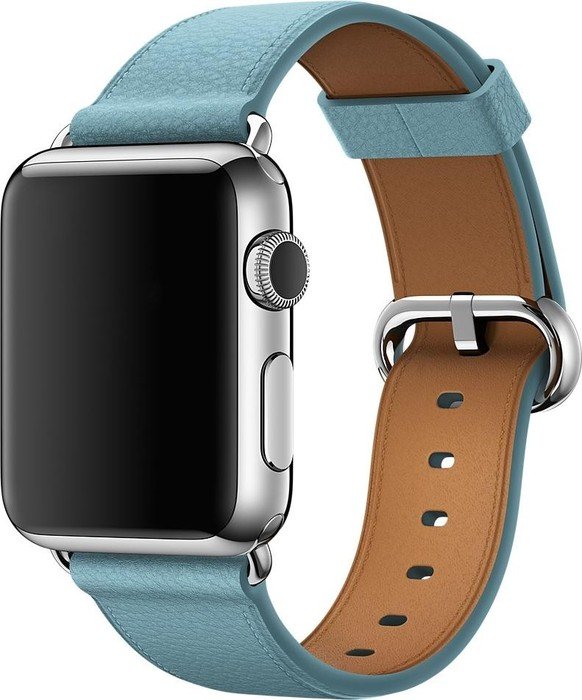 Apple klasyczny pasek skórzany do Apple Watch 38mm lodowy niebieski