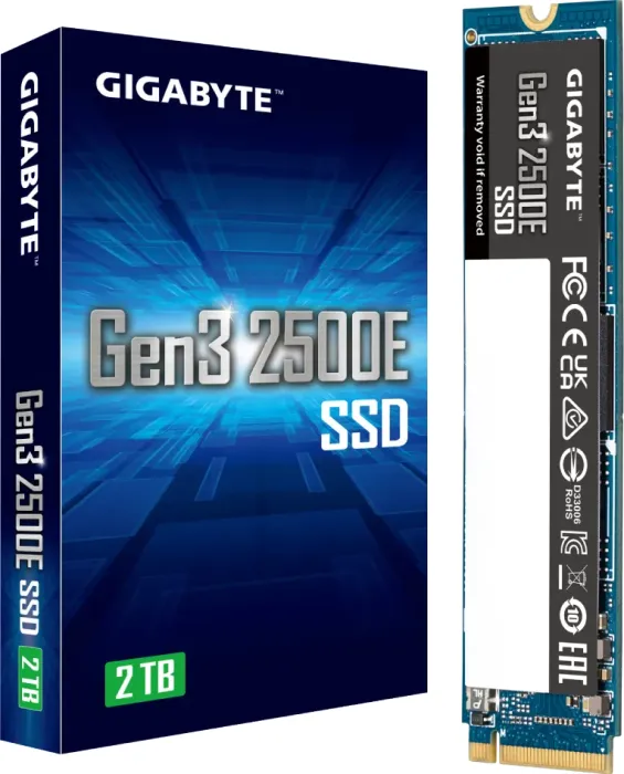 GIGABYTE Gen3 2500E SSD 2TB, M.2 2280 / M-Key / PCIe 3.0 x4