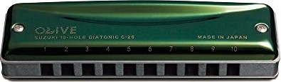 Suzuki C-20 Olive Harmonica D