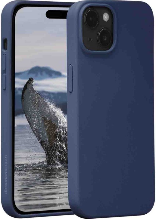 DBRAMANTE Monaco Silkon Case mit MagSafe für iPhone 15, pazifik blau