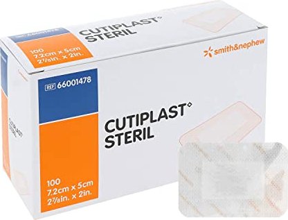 Cutiplast Steril 7.2x5cm, 100 Stück