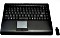 Accuratus 540 RF wireless multimedia mini Keyboard with touchpad black, USB, UK (KYBAC540-RFMMBK)