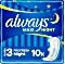Always Maxi Night (size 3) sanitary pads, 10 pieces