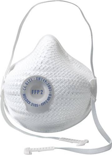 Moldex Air FFP2 NR D mit Klimaventil Atemschutzmaske, 10 Stück