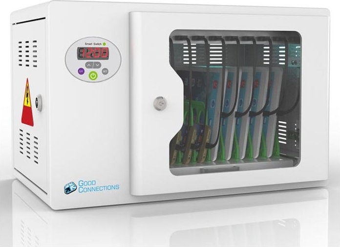 Good Connections Ladeschrank für 10 Geräte, UV-C Desinfektion grau