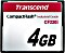 Transcend Industrial CF220I R39/W42 CompactFlash Card 4GB (TS4GCF220I)