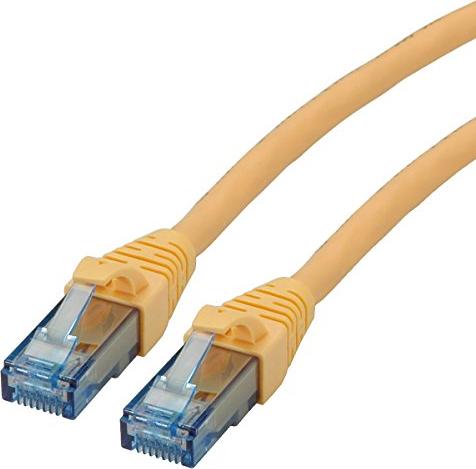 Roline GHMT kabel patch, Cat6a, U/UTP, RJ-45/RJ-45, 15m, żółty