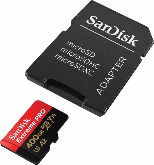 SanDisk Extreme PRO R170/W90 microSDXC 400GB Kit, UHS-I U3, A2, Class 10