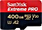 SanDisk Extreme PRO R170/W90 microSDXC 400GB kit, UHS-I U3, A2, Class 10 Vorschaubild