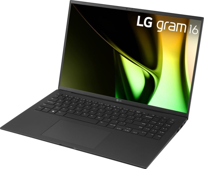 LG gram 16 (2024), czarny, Core Ultra 7 155H, 16GB RAM, 1TB SSD, DE