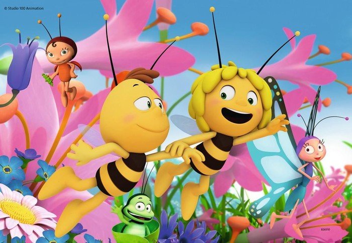 Kinder Puzzle 2x24 Teile Biene Maja & ihre Freunde ab 4 J.Ravensburger 07823 