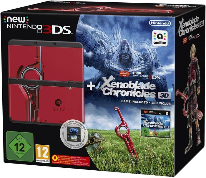 Nintendo New 3DS Xenoblade Chronicles 3D Bundle schwarz