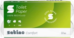 Wepa Satino comfort 3-lagig Toilettenpapier, 8 Rollen