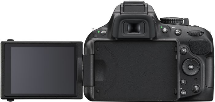 Nikon D5200 schwarz mit Objektiv AF-S VR DX 18-55mm II und AF-S VR DX 55-300mm