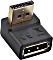 InLine DisplayPort [Stecker] auf Displayport [Buchse] Adapter unten gewinkelt (17199U)