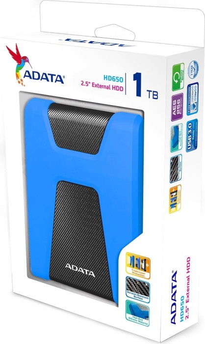ADATA HD650 niebieski 2TB, USB 3.0 Micro-B